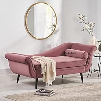 Classic Modern Feel Chaise Lounge (Pink)