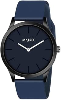Matrix Minimalist Dial with Softest Silicone Strap Analog Wrist Watch for Men & Boys
