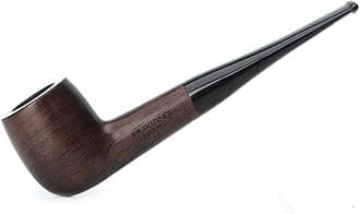 MUXIANG Ebony Tobacco Pipe Straight Stems with 10 Pipe Accessories AC0007