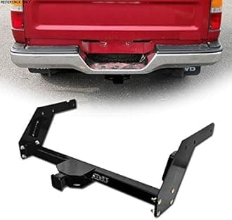 for 1984-1994 1995 Toyota Pickup Truck - Class 3 III Trailer Towing Hitch Mount Receiver Rear Bumper Utility Tow Tube Kit 2"