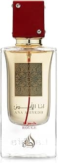 Lattafa Perfumes Ana Abiyedh Rouge for Unisex Eau de Parfum Spray, 2.0 Ounce / 60 ml