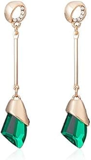 AAA Quality 18k Gold Plated Crystal Earrings For Women & Girls