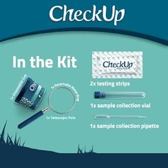 KIT4CAT Checkup Kit At Home Wellness Test For Dogs|Telescopic Pole&Detachable Cup For Urine Collection And Testing Strips For Detection Of Glucose,Protein,Ph,And Blood In The Urine