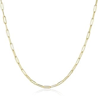 Natural Freshwater Baroque Pearl Necklace 14K Gold Plated Dainty Choker Necklace for Women Girls Snake Chain/Cuban Link/Paperclip/Ball Beaded Chain/Tennis Chain Fashion Jewelry for Gift