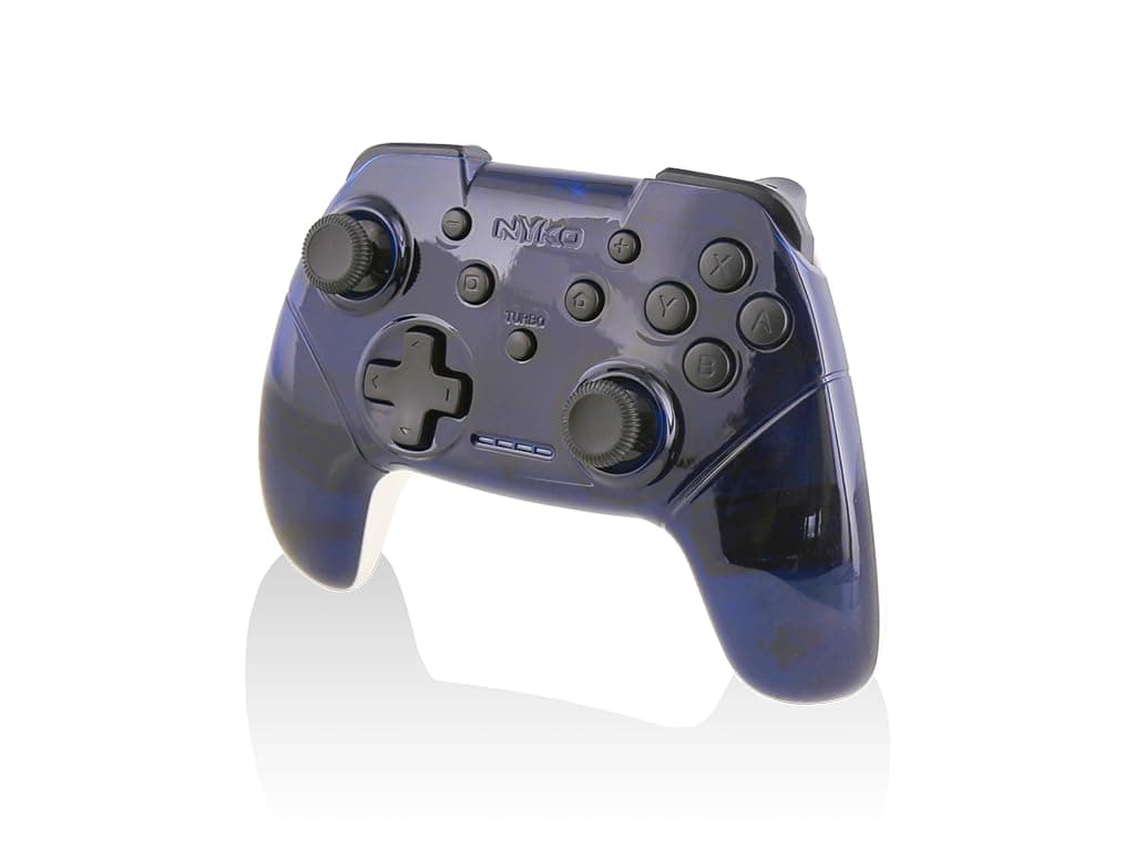 Nyko Wireless Core Controller – Bluetooth Pro Controller Alternative with Turbo and Android/PC Compatibility for Nintendo Switch – Blue/White