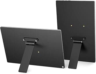 Portable VESA Monitor Stand with Hand Screw, 7 to 18.5 inch Freestanding VESA Monitor Desk Mount with Swivel/Tilt/Rotation, Fits Screen with M3/M4*75MM