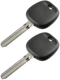 USARemote Uncut Transponder Ignition Key fits Toyota/Scion with 4D-67 TOY44D-PT Chip, Set of 2
