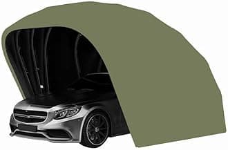 Green,Stainless Steel Carport, Car Shelter, Car Canopy, Car Garage, Car shed, Car House, Car Park, Foldable, Retractable, L5.5m*W 2.5m*H 2.3m