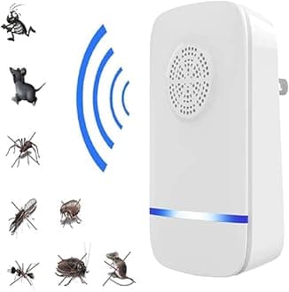 Ultrasonic Pest Repeller, Silent Electronic Pest Repellent Plug in Indoor Pest Control, Insect Mosquito Killer Machine, Mosquito Repellent for House,Lizard, Rat, Cockroach, Mosquito Lizard (1)
