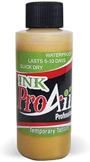 Body Paint - ProAiir Temporary Tattoo Ink - 4.2 oz (120ml) Metallic Gold