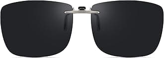 Polarized Clip On Sunglasses Over Prescription Glasses Men Women Compact Fit Non-Flip Up