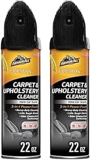 Armor All Carpet and Upholstery Cleaner Spray, Car Upholstery Cleaner for Tough Stains, 22 Fl Oz, 1 Count (Pack of 2)