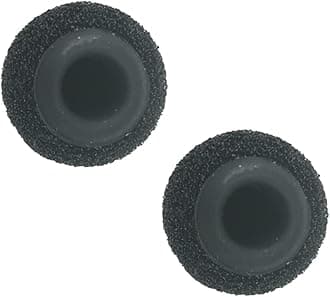 2pcs Foam Windscreen Covers/Pop Filter/Wind Shield with Silicone Holder Compatible for RODE Smartlav＋ Lavalier Mic with Diameter of 4-5.0mm (Black)