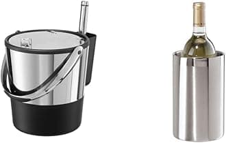 Insulated Ice Bucket with Lid and Stainless Steel Wine Cooler