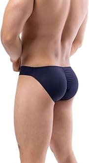 Summer Code Mens Bikini Briefs Soft Breathable Bulge Pouch Underwear Micro Mesh Panties Scrunch Butt Underpants