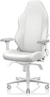 Secretlab Titan Evo NanoGen Pure White Gaming Chair - Recling - Ergonomic & Comfortable Computer Chair with 4D armrests - Magnetic Head Pillow & 4-Way Lumbar Support - Leatherette