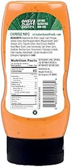 Only Plant Based Vegan Chipotle Mayonnaise, Squeeze Bottle, 11 Fl Oz