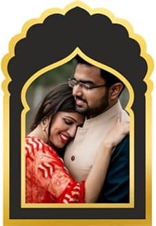 Mad Masters Customized Rectangular Wood Photo Frames 45 X 30 Cm With Photo Upload, Personalised Wall Room And Home Decor Gift (Mehrab), Multicolor