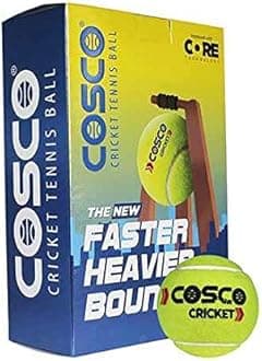 12001 Rubber Cricket/ Tennis Ball, (Green) Standard Size