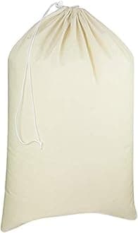COTTON CRAFT Extra Large Laundry Bags - Heavy Duty Cotton Canvas Drawstring Closure Washable Laundry Bag - Back to School Travel College Dorm Basket Hamper Liner Toys Clothes Organizer Sack -XL 28x36