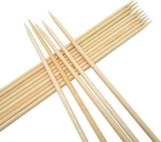 newBasics Bamboo Sticks - Potato Tornado Twister Sticks - Tikka Starter Sticks - Tandoori - Barbeque - Multipurpose - Strong - 12 inch (200 pcs)