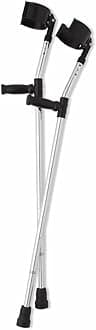 Medline Guardian Forearm Crutches for Adults, Tall Height, Lightweight & Adjustable - Superior Mobility Aid for Enhanced Independence - 1 Pair