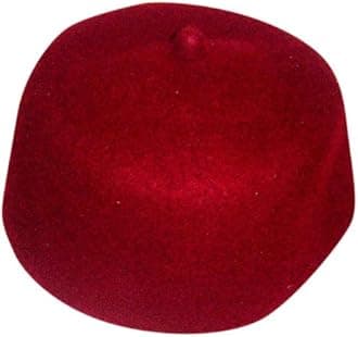 Desert Dress RED FEZ 100% Wool Turkish FEZ TARBUSH Exotic Ottoman WEAR Arabic Tarboosh Moroccan Hat Mens