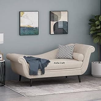 Classic Modern Feel Chaise Lounge (Beige)
