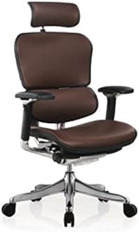 Ergohuman Executive Chairs (with Black Frame. Brown Leather)