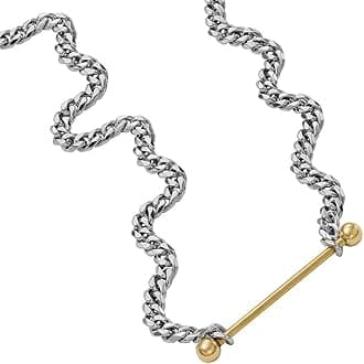 Diesel Men's 2 tone Stainless Steel with lobster clasp closure Chain necklace