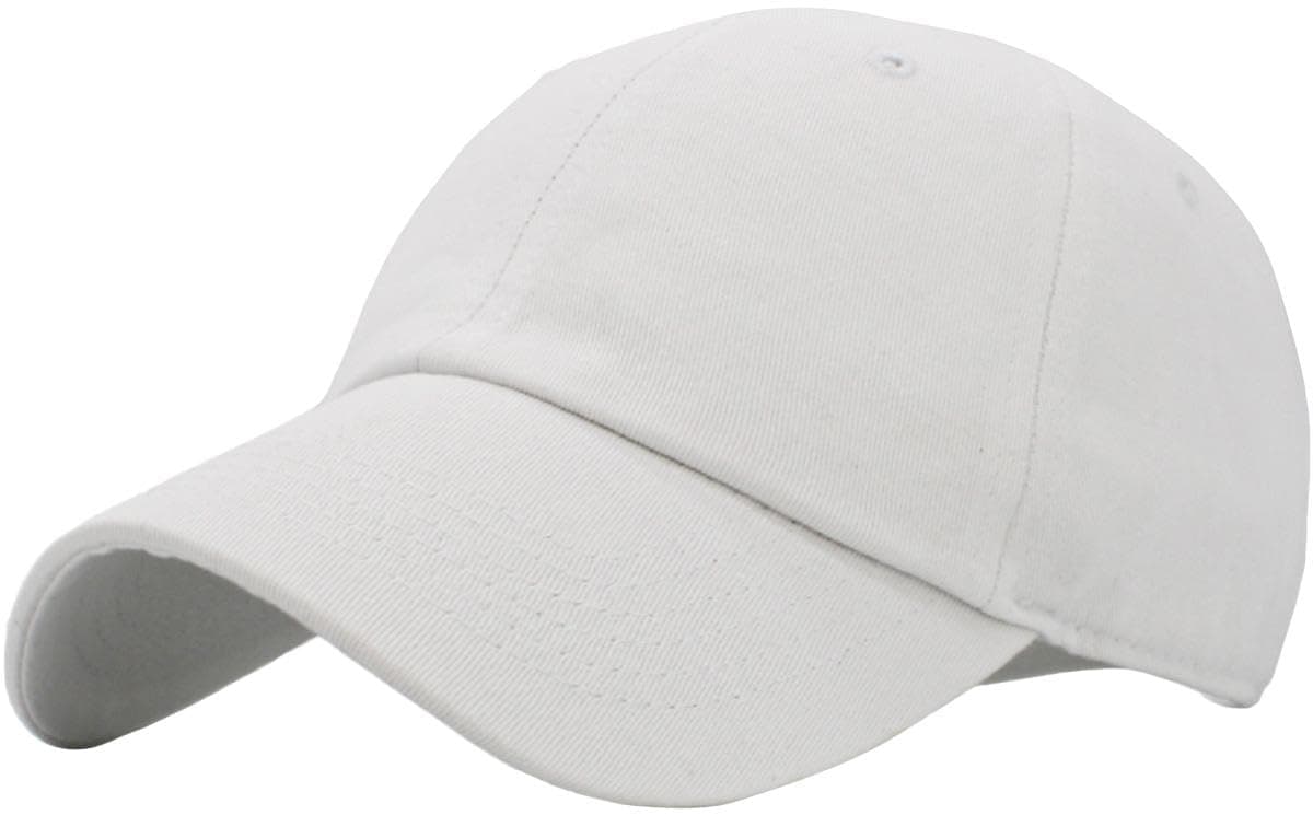 KBETHOS Classic Unisex Cotton Adjustable Low Crown Baseball Cap – Plain Dad Hat