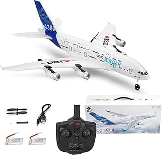 RC Airplane XK A120-Aircar A380 Model Plane 3CH RC Plane for Beginners and Adults EPP Foam 2.4Ghz Radio Fixed Wing RTF RC Airliner with 2 Batteries Christmas Birthday Gifts (Regular Version)