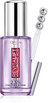 Revitalift Hyaluronic Acid Eye Serum, 20ml, 1.5% Hyaluronic Acid and 1% Caffeine, Lightweight Texture, Non-Sticky, Reduce Fine Lines Under Eyes