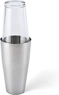 Boston Cocktail Shaker, 24 Ounce, Stainless Steel/Glass