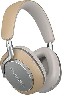 Bowers & Wilkins Px8 Over Ear Wireless Headphones, Advanced Active Noise Cancellation, Luxurious Materials, 30-Hour Battery Life, 15-Min Quick Charging, Tan