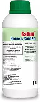 Gallup Home & Garden Weed Killer 1L - Glyphosate Herbicide Weed Killer for Effective Annual & Perennial Grass & Broad Leaved Weeds