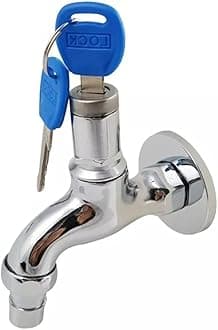 Anti-theft 1/2" Thread Alloy Sink Tap with Key Lock, 10mpa Outdoor Faucet Lockable, Outdoor Garden Faucet with Lock