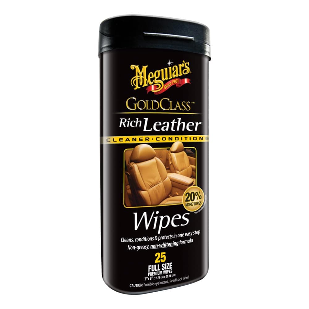 Meguiar's G10900 Gold Class Leather Wipes
