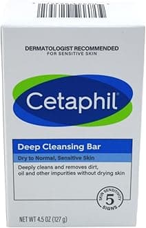 Deep Cleansing Face & Body Bar for All Skin Types, 6 Count
