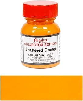 Angelus Leather Paint, Collector Edition, Shattered Orange, 1oz jar (727-01-346)