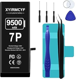 9500mAh Super Capacity Battery Compatible with iPhone 7 Plus, 0 Cycle Li-Polymer Replacement Battery for iPhone 7 Plus, with Professional Repair Tool Kit