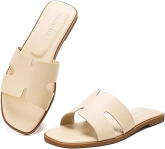 Women's Open Toe Flat Dress Slide Sandals