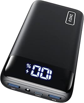 INIUPortable Charger, 22.5W 20000mAh USB C in & Out Power Bank Fast Charging, PD 3.0+QC 4.0 LED Display Phone Battery Pack Compatible with iPhone 16 15 14 13 Pro Samsung S23 Google iPad Tablet, etcClimatePartner certified