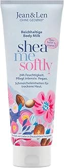 Jean & Len Rich Body Milk with Shea Butter, Intensively Nourishes Dry Skin & Is Skin-Friendly, No Parabens Silicones, Mineral Oil & Microplastics, Vegan, 250 ml