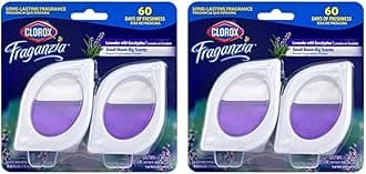 Clorox Fraganzia Small Room Air Freshener in Lavender with Eucalyptus | Peel & Place, No-Plug, Battery-Free for Closets, Laundry Room, Entry Way, Bathroom, Locker, 2 Units