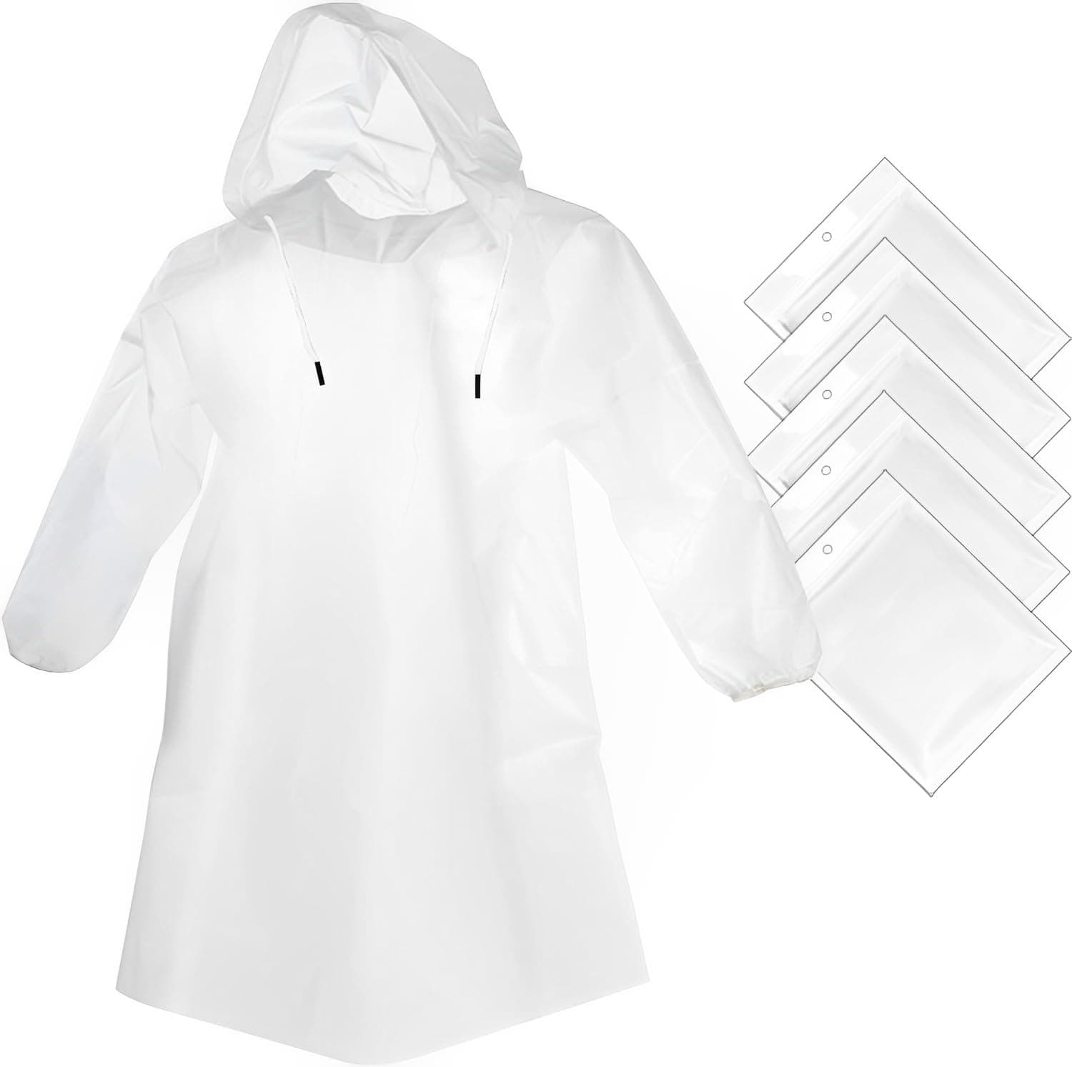 5 Pack Disposable Poncho