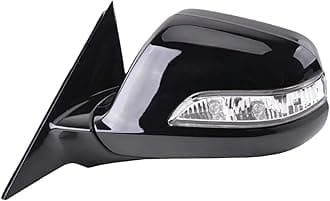 Compatible For Honda Accord 2008 2009 2010 2011 2012 2013 Car 8 Wires Rearview Mirror Assembly Electric Folding Heating Turn Signal Light(Only-Left Side)