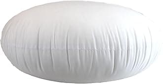 MoonRest Round Pillow Insert Hypoallergenic Polyester Form Stuffer-%100 Cotton Blend Covering for Sofa Sham, Decorative Pillow, Cushion and Bed - 10 Inch Diameter