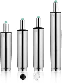 14-22 Inches Extra Long Gas Lift Cylinder Replacement, 8" Stroke, Heavy Duty 1000lbs, Universal Fit for Drafting Chairs Bar Stools, Polished Steel