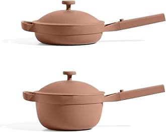 Mini Cookware Duo | 6-Piece Ceramic Cookware Set with Mini Always Pan & Mini Perfect Pot | Induction & Oven Safe up to 450°F | Nonstick, PFAS-Free Non-Toxic Cookware | Spice